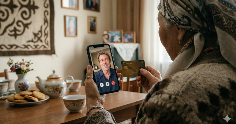 “Әжеңізге Брэд Питт хабарласуы мүмкін“: қазақстандықтар жаңа ЖИ алаяқтықтан қалай қорғануы керек?