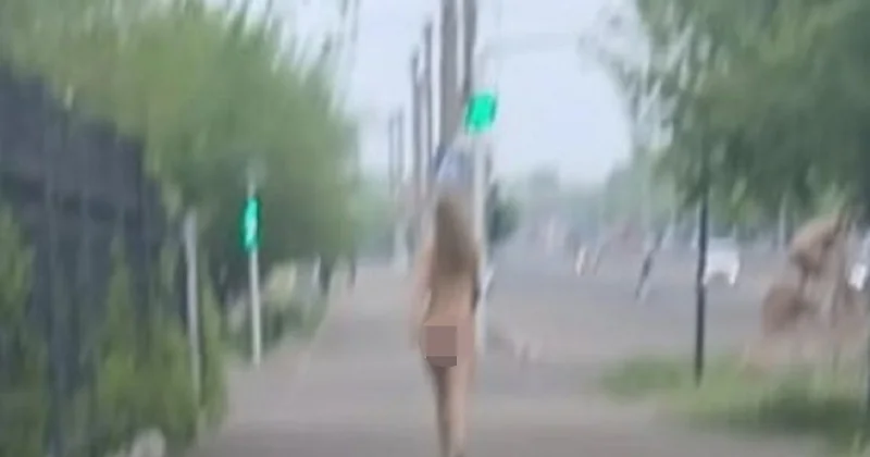 Голую девушку заметили на улице в Темиртау