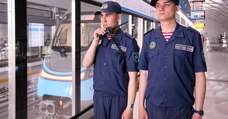 Гвардейцы заступили на службу на станциях LRT в Астане (ВИДЕО)