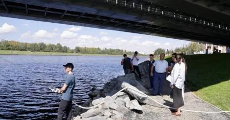 Комплексную работу по очистке реки Есиль проводят в Астане