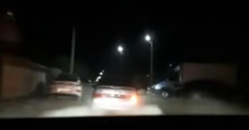 Жезқазғандағы полицейлік қуғын видеоға түсіп қалды