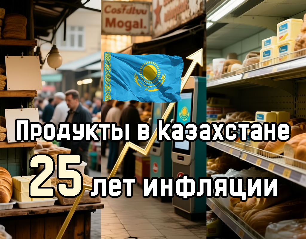 Как менялись цены на продукты в Казахстане за последние 25 лет