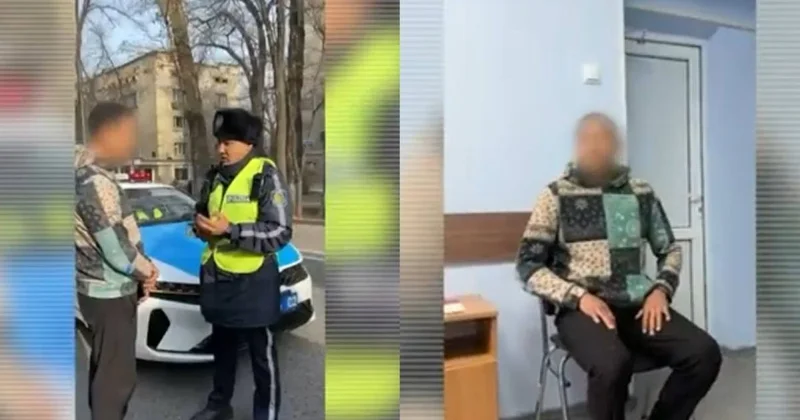 Водитель наркоман управлял авто в Алматы (ВИДЕО)