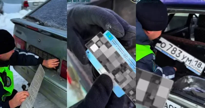 Ақтөбе облысында жалған нөмір таққан және нөмірлері боялған көліктер анықталды