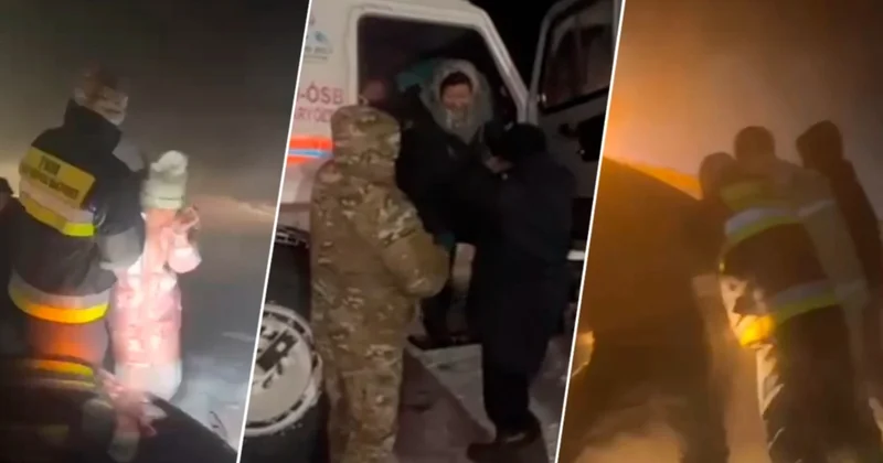 Жетісу облысында боранды түнде жолда тұрып қалған көліктерден 73 адам құтқарылды