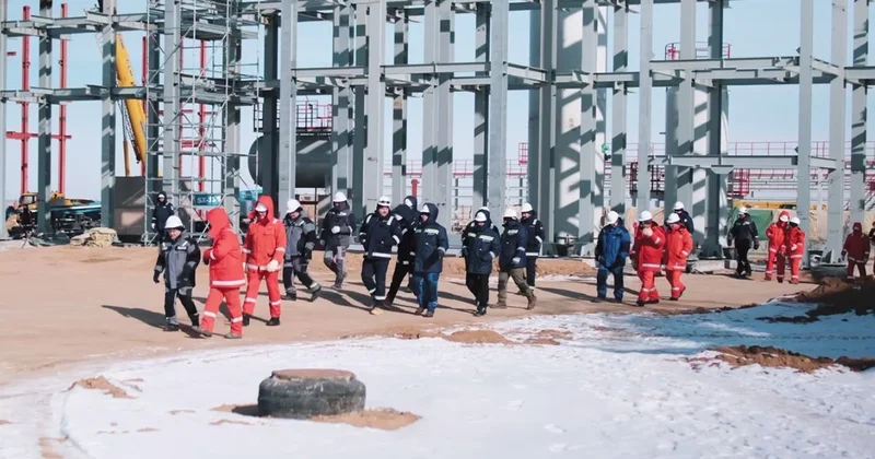 QazaqGaz және NCOC басшылығы Қашағандағы ГӨЗ құрылысының қарқынын тексерді