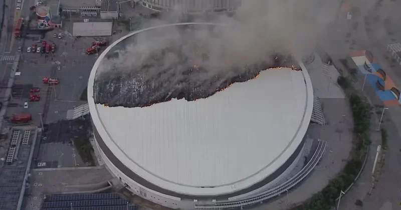 Бразилияда әлем чемпионаты кезінде стадион өртенді: Спортшылар аман ба?