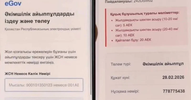 Алаяқтар халыққа айыппұл қарызы туралы жалған хабарлама жіберіп отырған