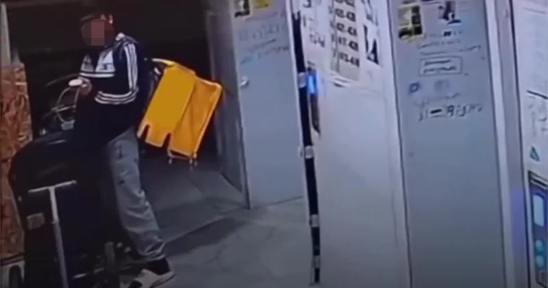 Алматыда курьердің оғаш әрекеті видеоға түсіп қалды