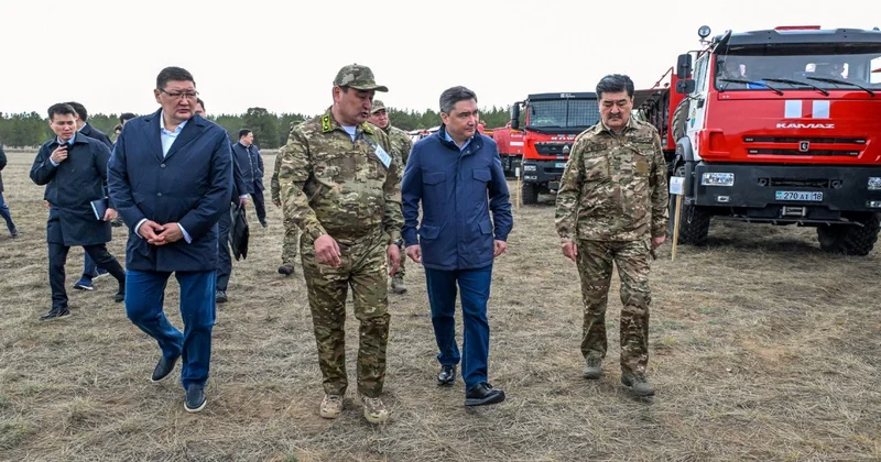 Олжас Бектенов проверил систему раннего обнаружения лесных пожаров Семей орманы