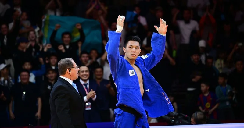 Казахстанский дзюдоист Жалгас Кайролла стал чемпионом Qazaqstan Barysy Grand Slam