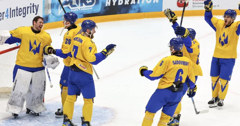 Сборная Украины вслед за Казахстаном вышла в элитный дивизион чемпионата мира по хоккею