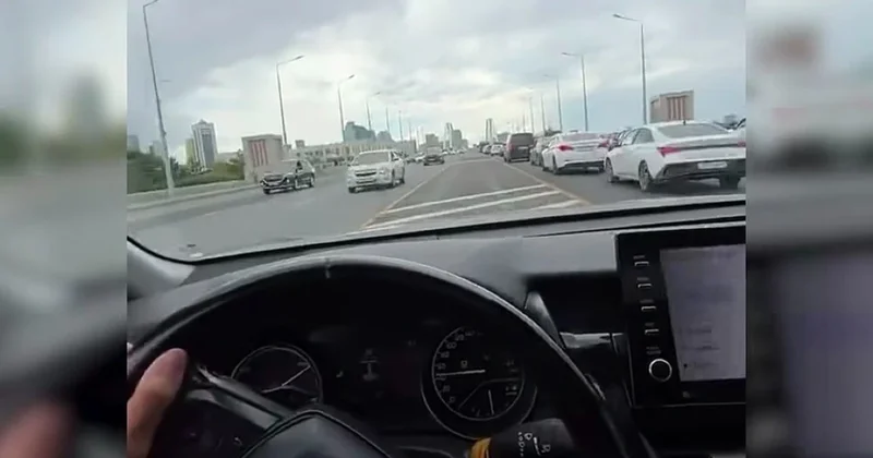 Ехал по разделительной полосе и снимал видео: водителя арестовали в Астане