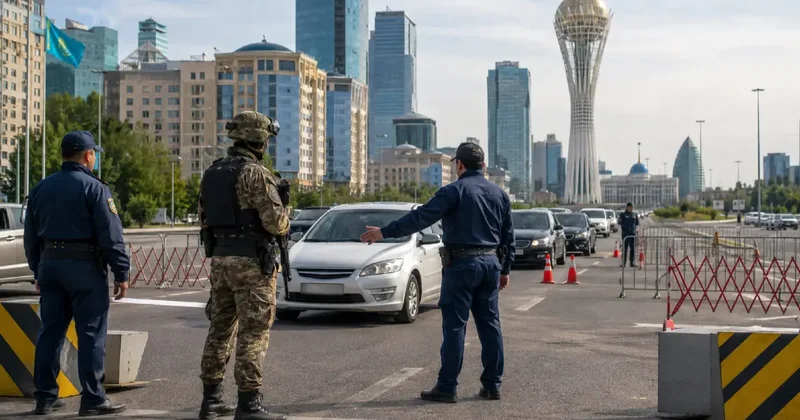 Движение транспорта могут ограничить в Казахстане из за антитеррористических учений