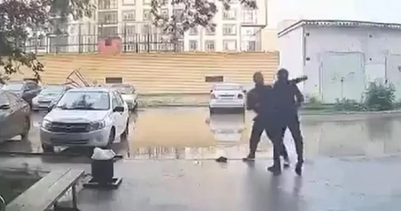 Актюбинцы подрались из за места на парковке (видео)
