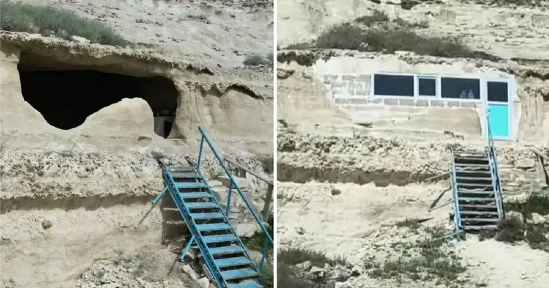 Пластиковые окна установили в скальной мечети XIX века в Мангистау: история получила продолжение