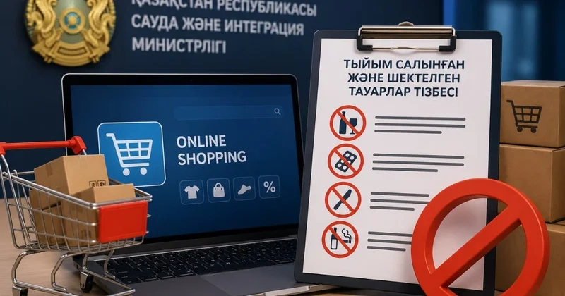 Сауда министрлігі онлайн сатуға тыйым салынған тауарлардың тізімін жариялады