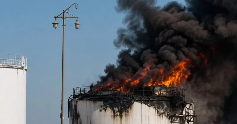 Пожар на нефтяном месторождении произошёл в Мангистауской области