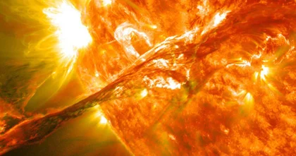Мощная вспышка зафиксирована на Солнце