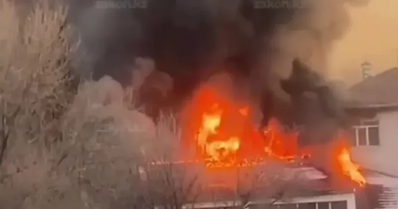 Алматыда Әмина апаның балалар үйі өртке оранды