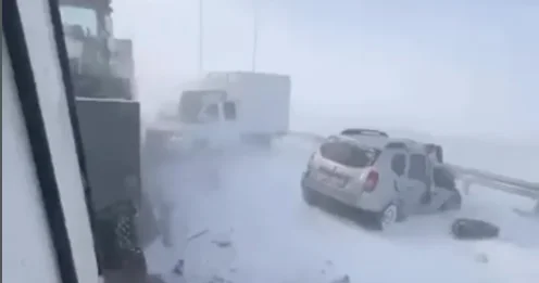 Ақтөбе облысында жаппай жол апаты болды