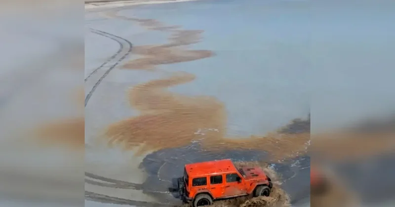 Каспий теңізінің жағалауында тәртіп бұзған шетелдік блогерге айыппұл салынды