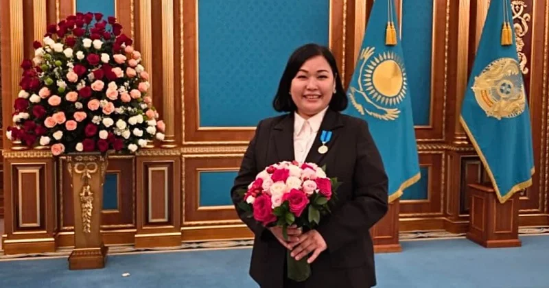 Жас ғалым Асия Ермухамбетова Ерен еңбегі үшін медалімен марапаттады