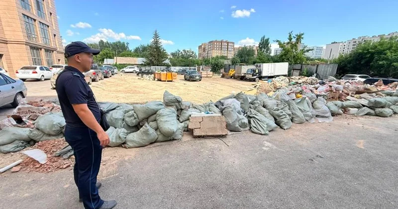 В Астане усилили контроль за размещением строительных отходов
