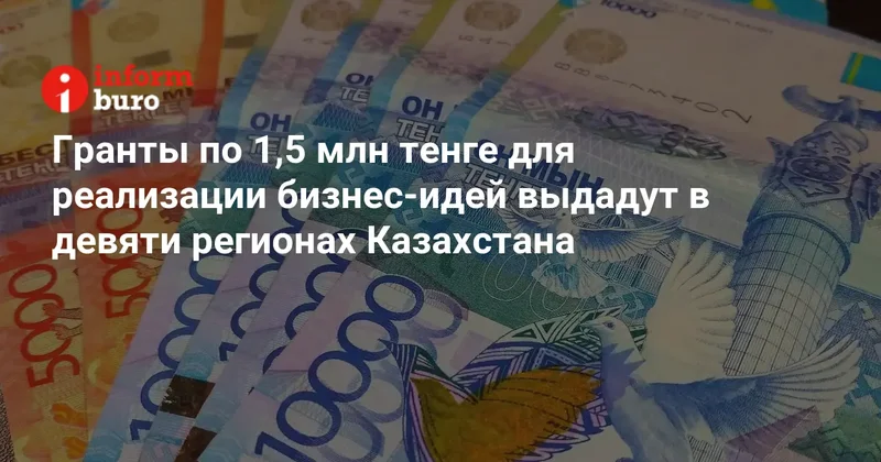 Гранты по 1,5 млн тенге для реализации бизнес идей выдадут в девяти регионах Казахстана