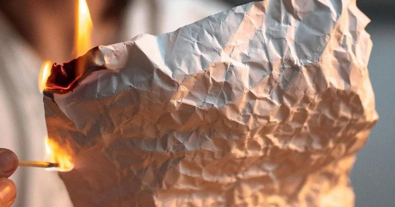 Кызылординку оштрафовали из за сына, который поджег бумагу