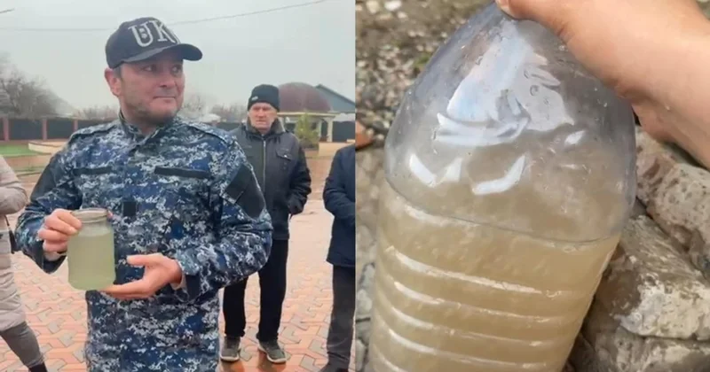 Түркістан облысында тұрғындар лай су ішіп отырғанына шағымданды