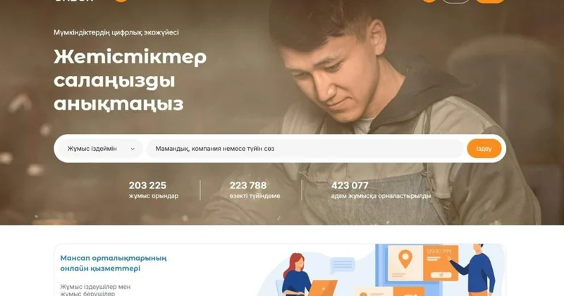 Ақпан айында Электрондық еңбек биржасында 99 мың бос жұмыс орны жарияланды