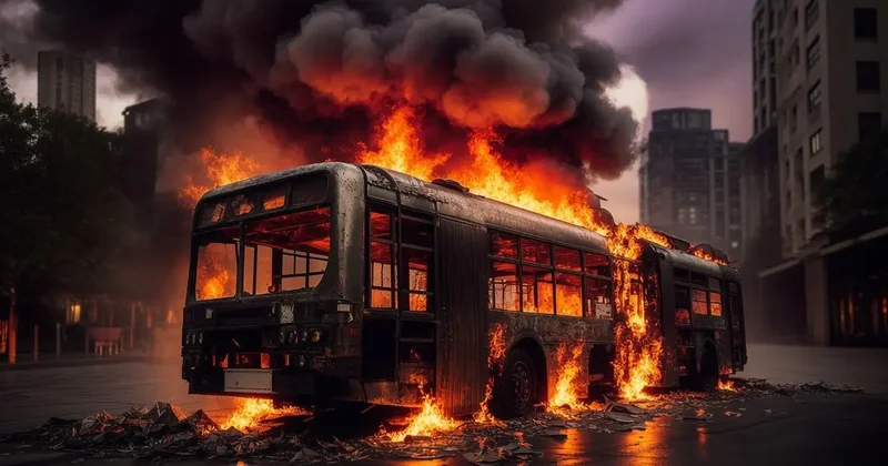 Шесть человек погибли при пожаре в автобусе в Швейцарии, полиция не исключает поджог