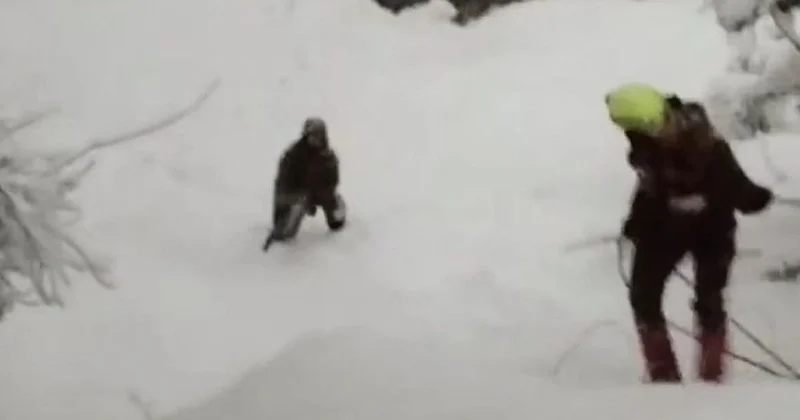 Турист из России сорвался в овраг в горах Алматы (видео)