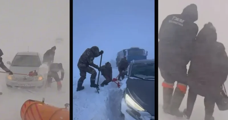 67 человек вытащили из снежных заносов в Костанайской области
