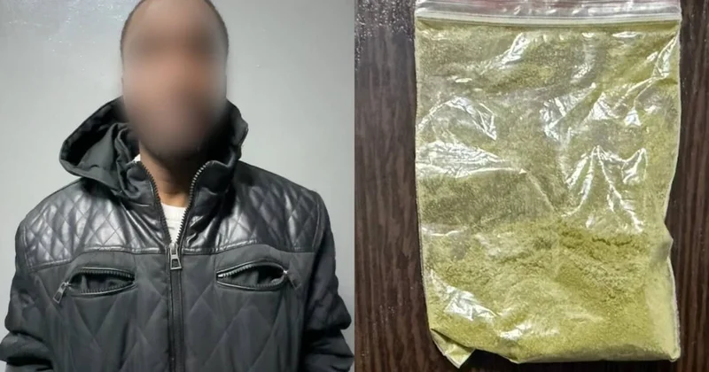 Внимательный курьер помог предотвратить передачу запрещенных веществ в Алматы (видео)