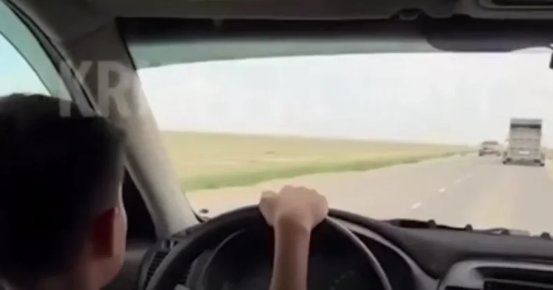 Видео с ребёнком за рулём авто обернулось крупным штрафом для жителя Жанаозена