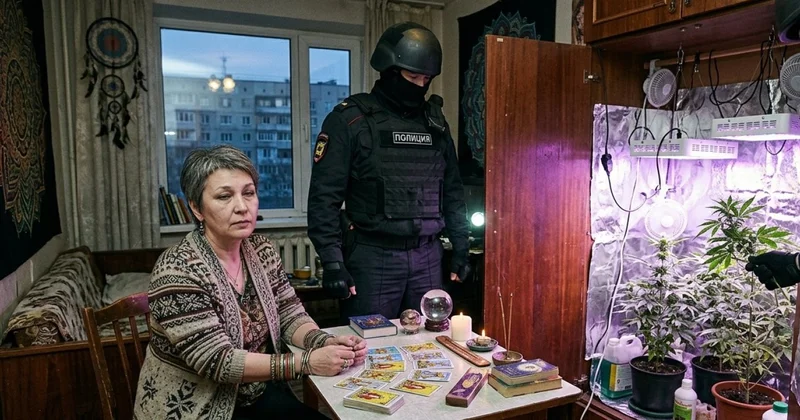 Неудачный расклад: запасы марихуаны в шкафу астанинского таролога показали на видео