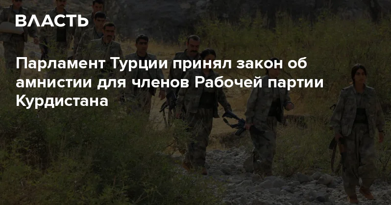 Парламент Турции принял закон об амнистии для членов Рабочей партии Курдистана Аналитический интернет журнал Власть