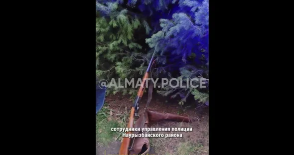 Оружие в мусорке нашли в Алматы