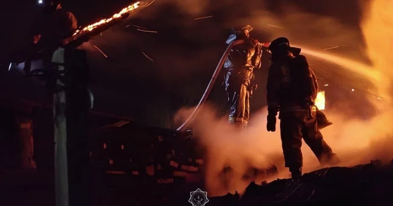 Пожар произошел в Карагандинской области (видео)