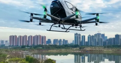 Воздушные такси между аэропортами и городами запустят в Китае