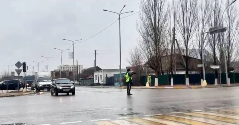 Транспортный коллапс в Кокшетау: город остался без светофоров (видео)