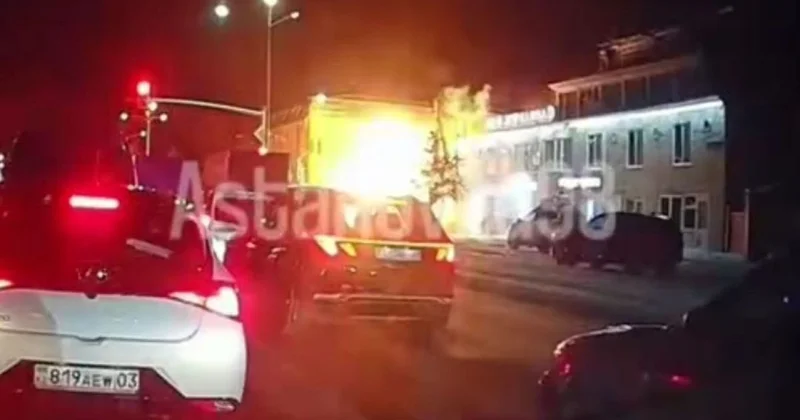 Тандырная загорелась в Астане: есть пострадавшие (видео)