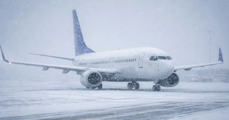 Аэропорт Астаны задерживает рейсы из за метели