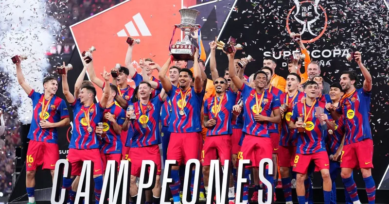 Барселона победила Реал и второй раз подряд выиграла Суперкубок Испании
