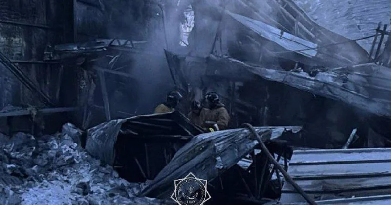 Пожар произошел на территории завода в Акмолинской области