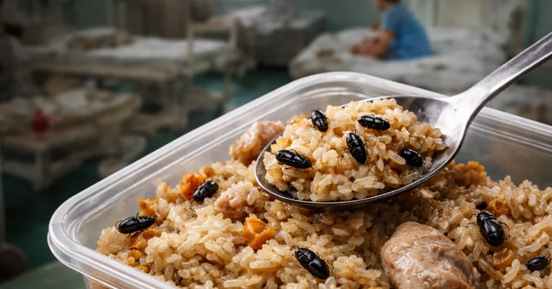 Пловом с жучками пытались накормить детей в инфекционной больнице в Караганде