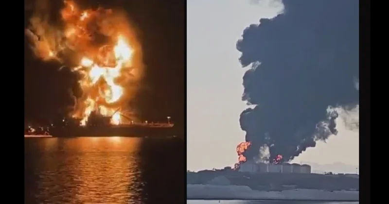 Удар по танкерам, пожар в порту Омана и резолюция Совбеза ООН главное к этому часу на Ближнем Востоке