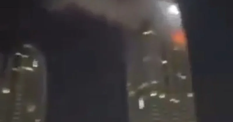 Дрон упал на небоскреб в Дубае: людей эвакуировали (видео)